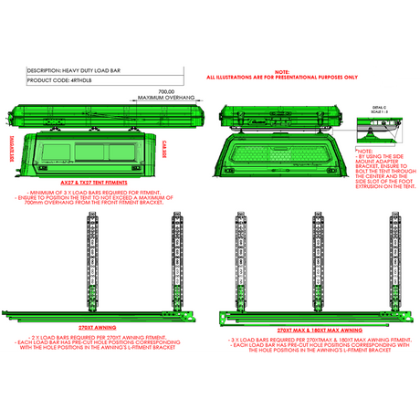 Heavy Duty Load Bar