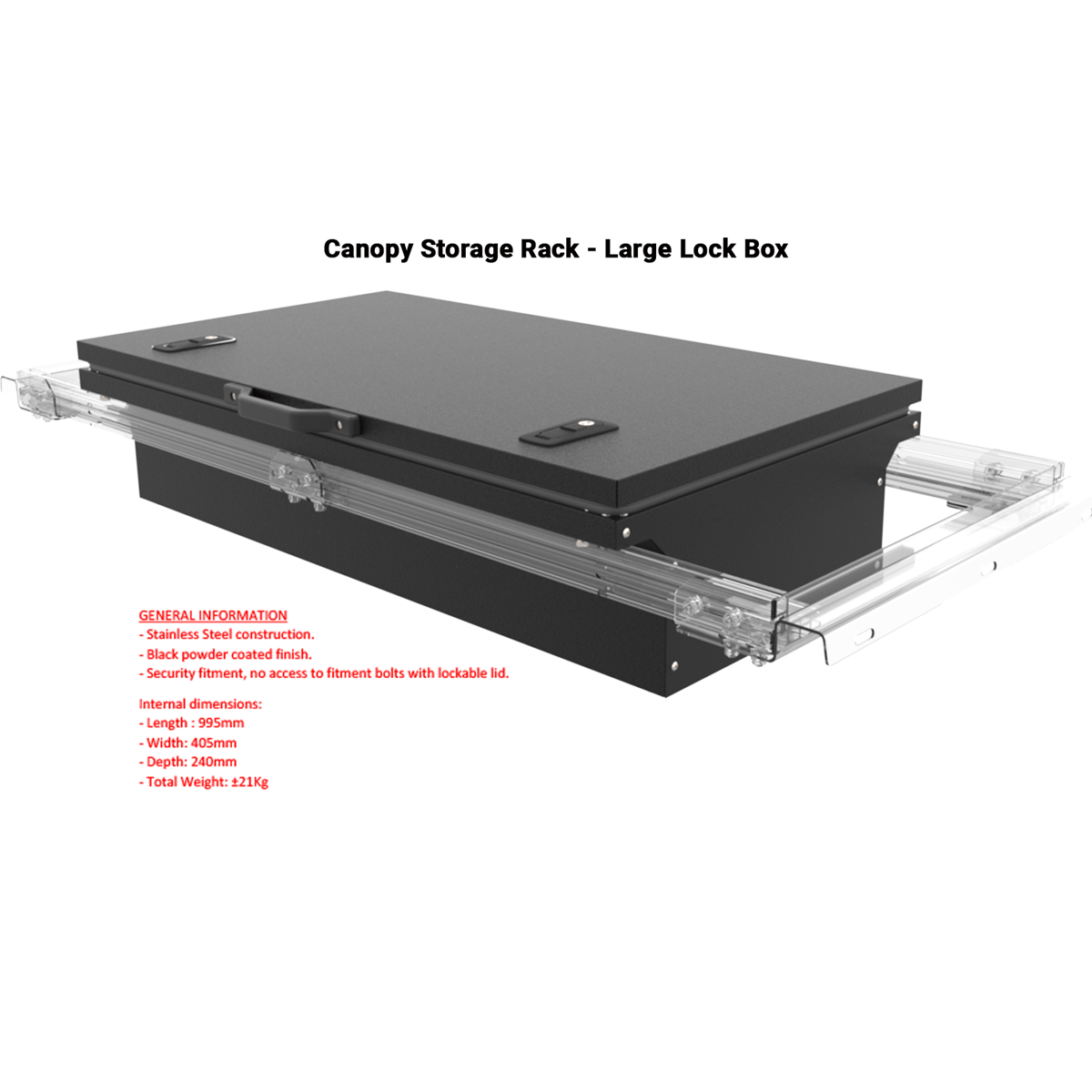 Lock Boxes For Canopy Storage Rack - RHABRXPTLLB - CapRax