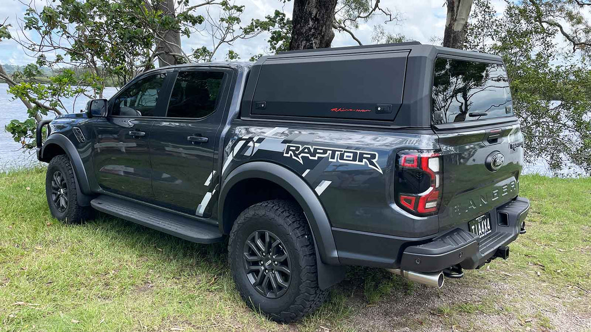 Ford Ranger Next Gen Dual Cab Xpedition CapRax Canopy by Rhinoman - FORNGDXPWBD - CapRax