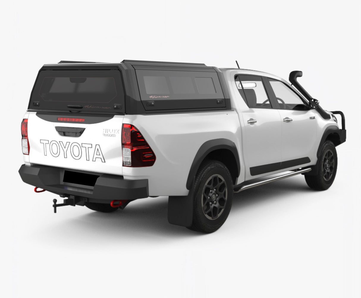 Toyota Hilux 2015 - on Dual Cab Xtreme CapRax Canopy by Rhinoman - THSR5DXTB - CapRax
