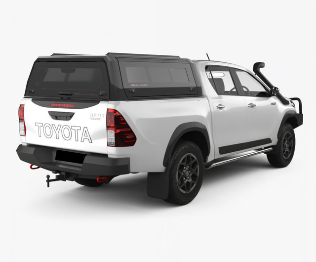 Toyota Hilux 2015 - on Dual Cab Xtreme CapRax Canopy by Rhinoman - THSR5DXTB - CapRax
