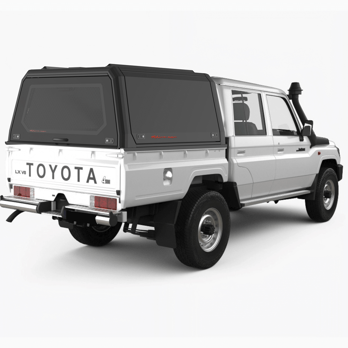Landcruiser 70 Series Dual Cab Xpedition Caprax Canopy by Rhinoman - TOLCDXPB - CapRax