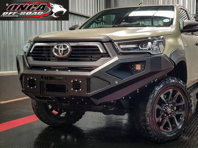 ONCA Hilux 2021 Bull Bar LRX - F (no pipework) - ONCTHLBULL21NP - CapRax
