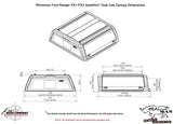 Ford Ranger PX Dual Cab Xtreme CapRax Canopy by Rhinoman
