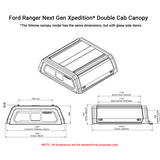 Ford Ranger Next Gen Dual Cab Xtreme Canopy - FORNGDXTB - CapRax