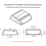Ford Ranger PX Dual Cab Xtreme Canopy - FORADXTB - CapRax