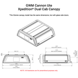 GWM Cannon 2020–2025 Dual Cab Xpedition Canopy - GWMPDXPB - CapRax