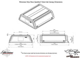 Toyota Hilux 2015-on Extra Cab Xpedition CapRax Canopy by Rhinopman