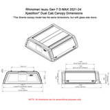 Isuzu D-Max 2021+ Dual Cab Xtreme Canopy - ISUZDXTW - CapRax
