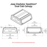 Jeep Gladiator Xpedition Canopy - JEGLDCXPB - CapRax