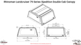 Landcruiser 70 Series Dual Cab Xpedition Caprax Canopy by Rhinoman