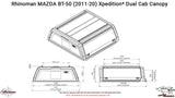 Mazda BT-50 2021+ Dual Cab Xtreme CapRax Canopy by Rhinoman