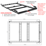 Drop-Down Canopy Table and Frame - CRCRTAF - CapRax